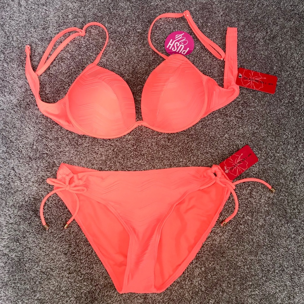 Bright Push Up Bikini